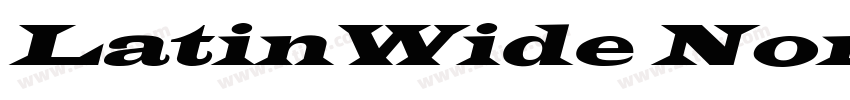 LatinWide Normal字体转换